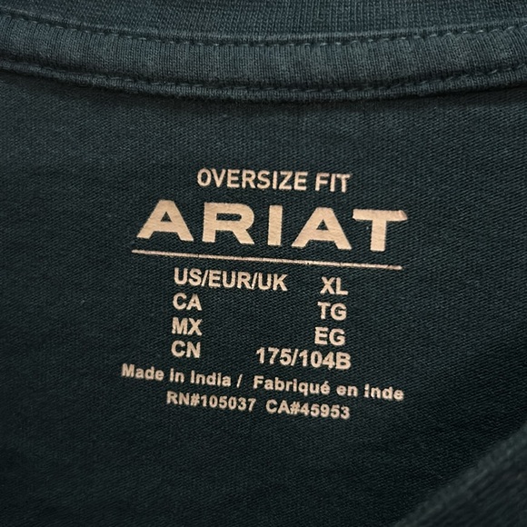 Ariat teal XL Graphic Long Sleeve Shirt - Picture 3 of 5